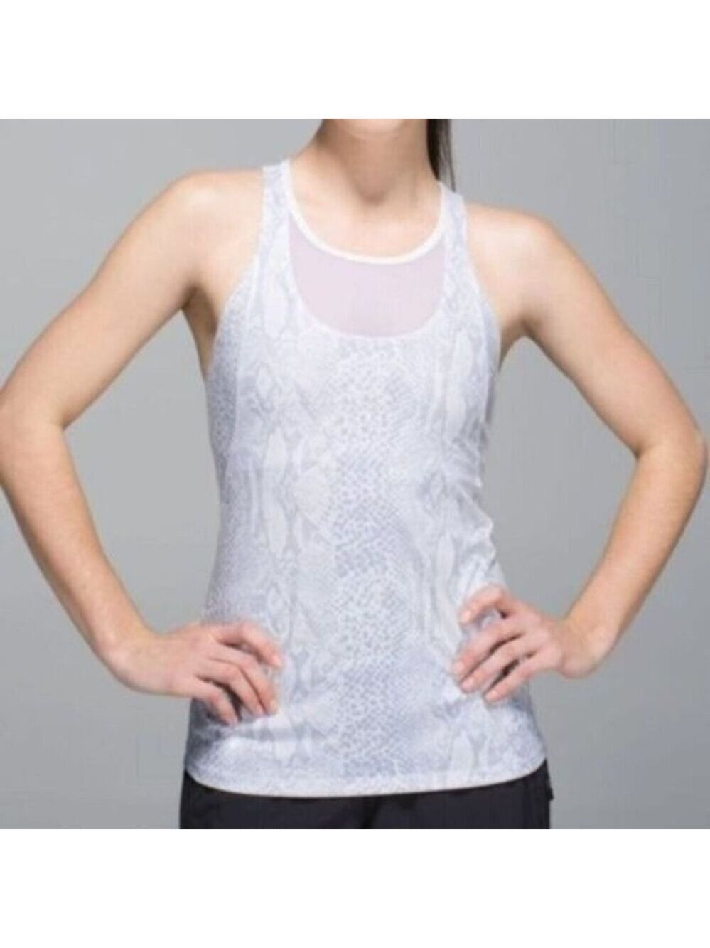 Lululemon Mesh Me Tank Workout Tank Top Snake Print 6